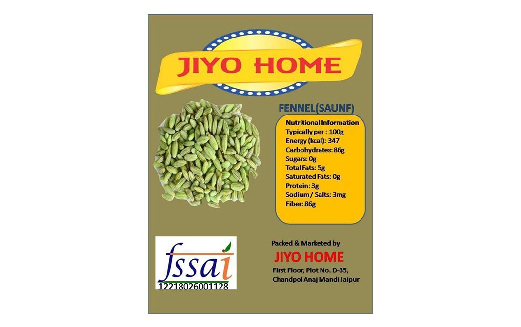 Jiyo Home Fennel (Saunf)    Pack  750 grams